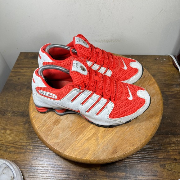 Nike Shox Deliver Running Shoes Red White Sneakers Men's Size 9 378341-106
